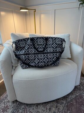 Vera Bradley Black & White Geometric Travel Tote